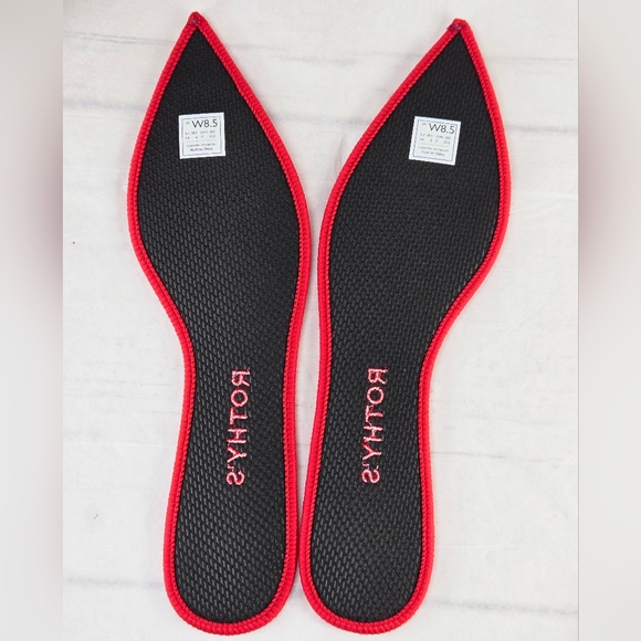 Rothy's Ballet Flats Pointed Toe Bright Red Women's Size 8.5 - Picture 13 of 14